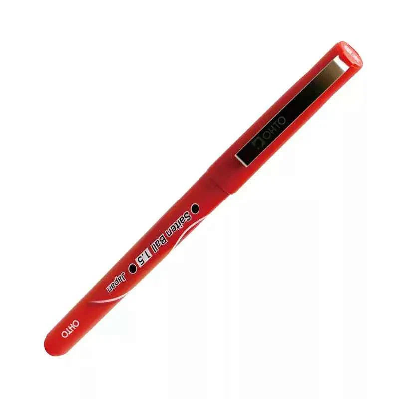 OHTO Saiten Ball Rollerball Pen 1.0mm + 1.5mm Red 2 Pack