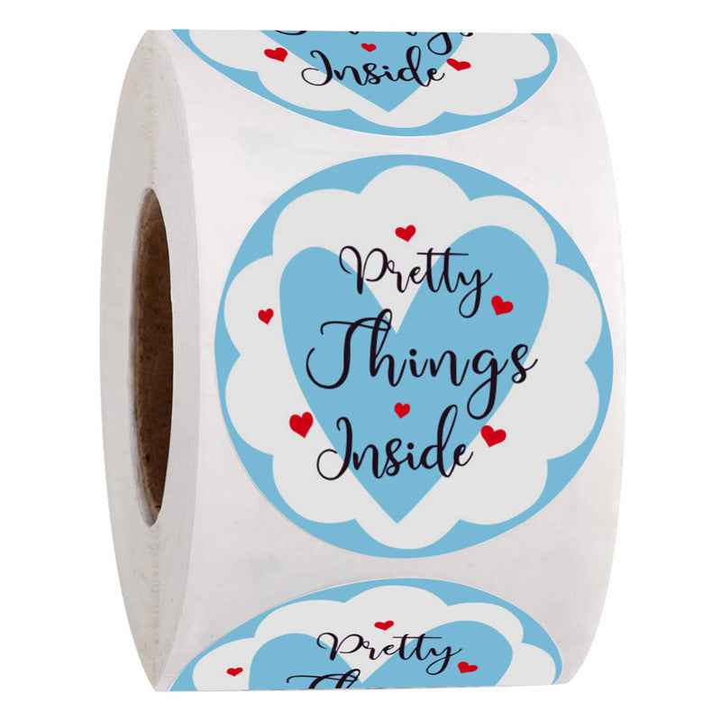 2000pcs Pretty Things Inside Stickers,Round 1 Inch Adhesive Labels - TTpen