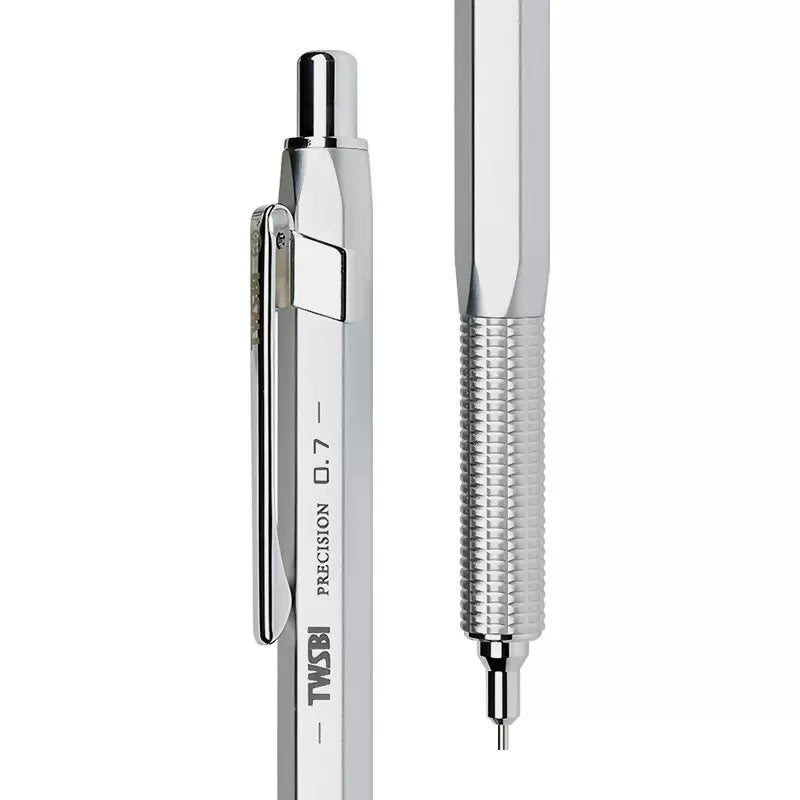 TWSBI Precision Fix Mechanical Pencil Silver 0.7mm