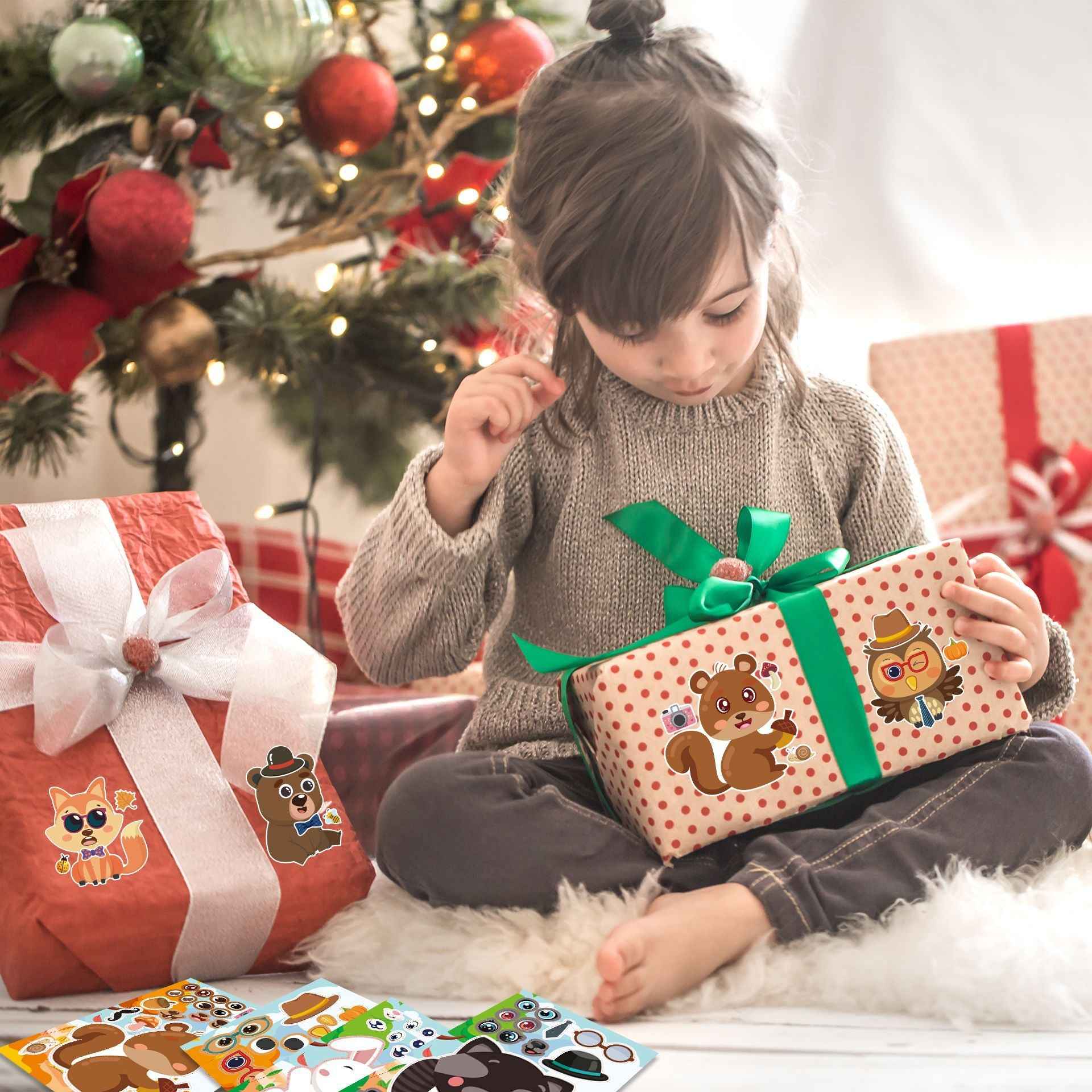 32 Sheets Forest Animals Make Your Own Stickers for Kids - TTpen