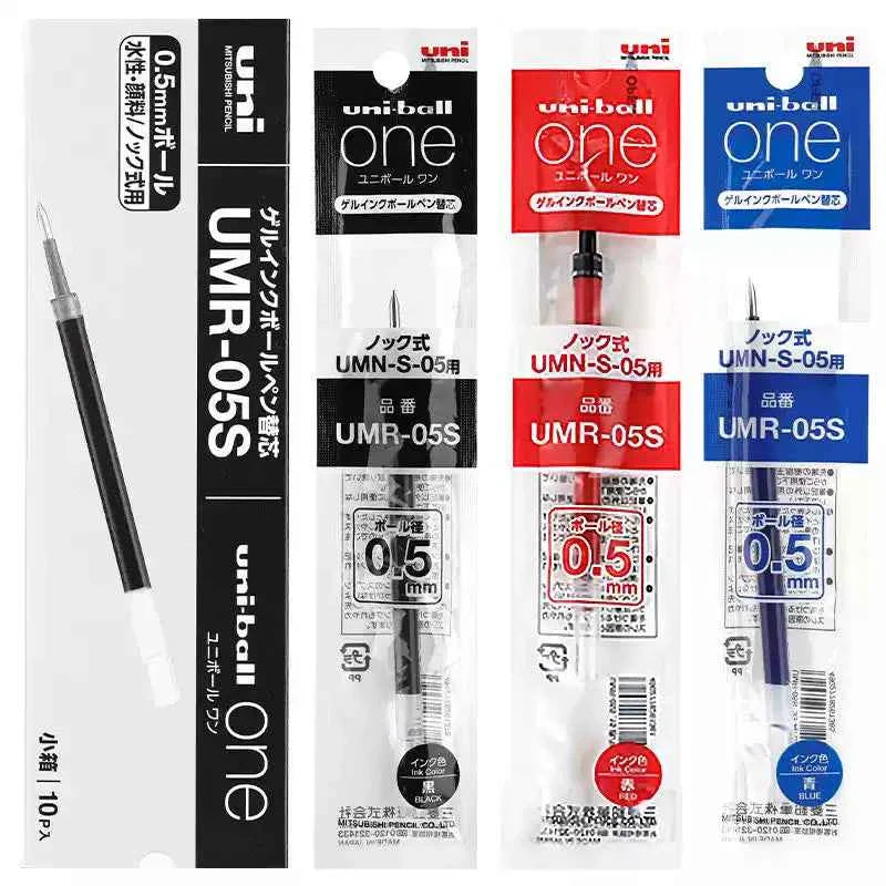 Uni-ball One UMR-05S Gel Pen Refill - 0.5 mm - Black/Blue/Red Ink