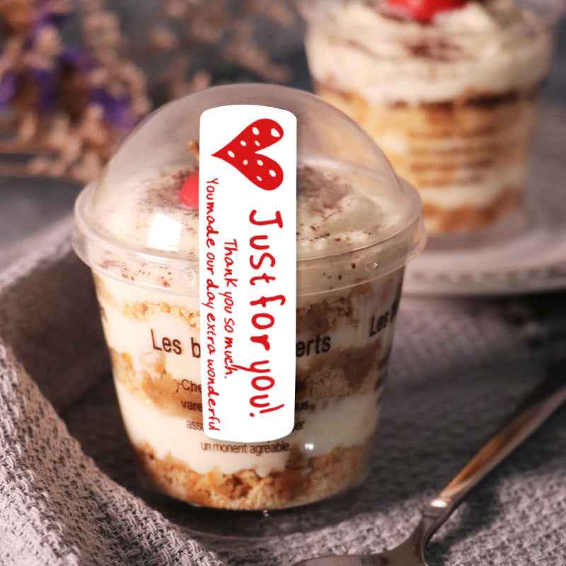 400pcs Just for You Stickers,55 x 15 mm,Red and White Rectangular Labels - TTpen