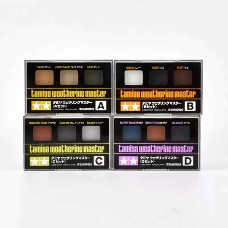 TAMIYA Weathering Master 3 Color Paint and Brush Set
