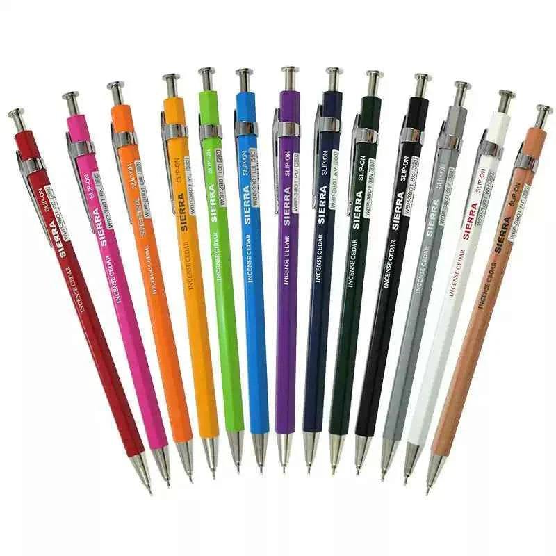 Slip-On Sierra Wooden Axis Ballpoint Pen - 0.5mm - Large