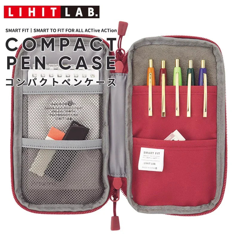 LIHIT LAB Japan Compact Pencil Case for Pens Cards Travel Essentials