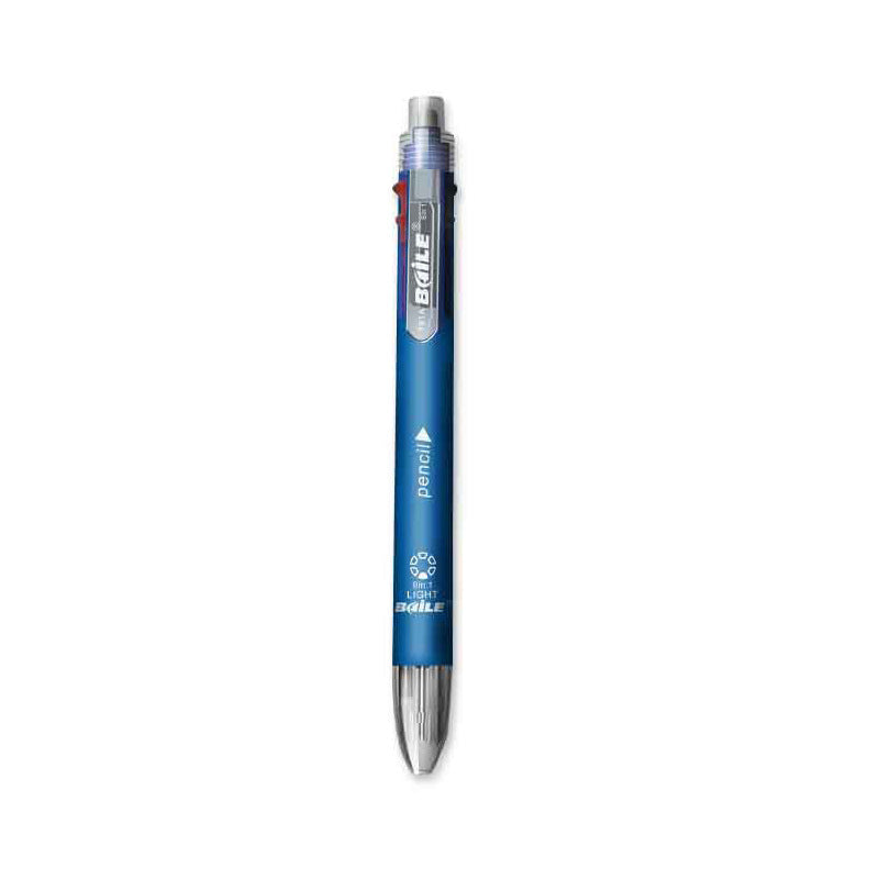 BAILE Multi Pen 5+1 Light,0.7mm Ballpoint Pen,0.5mm Mechanical Pencil Blue