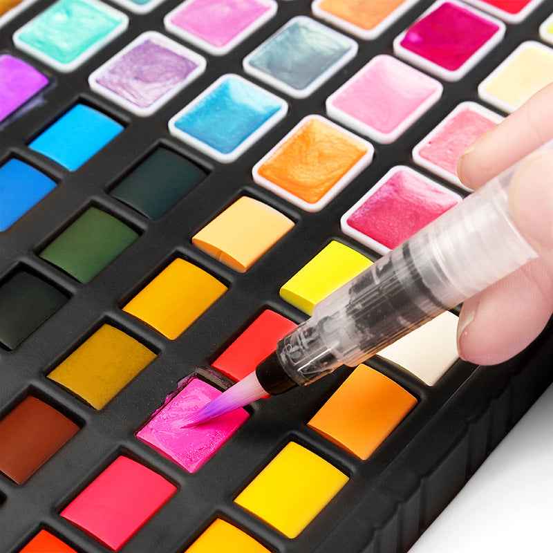 36 Colors Watercolor Paint Set Metallic Glitter Color - TTpen