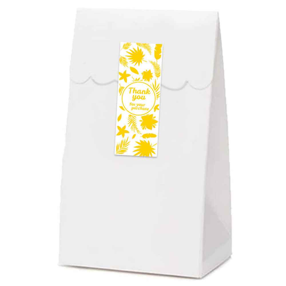 200pcs Thank You for Your Purchase Stickers Gold 80 x 30 mm - TTpen