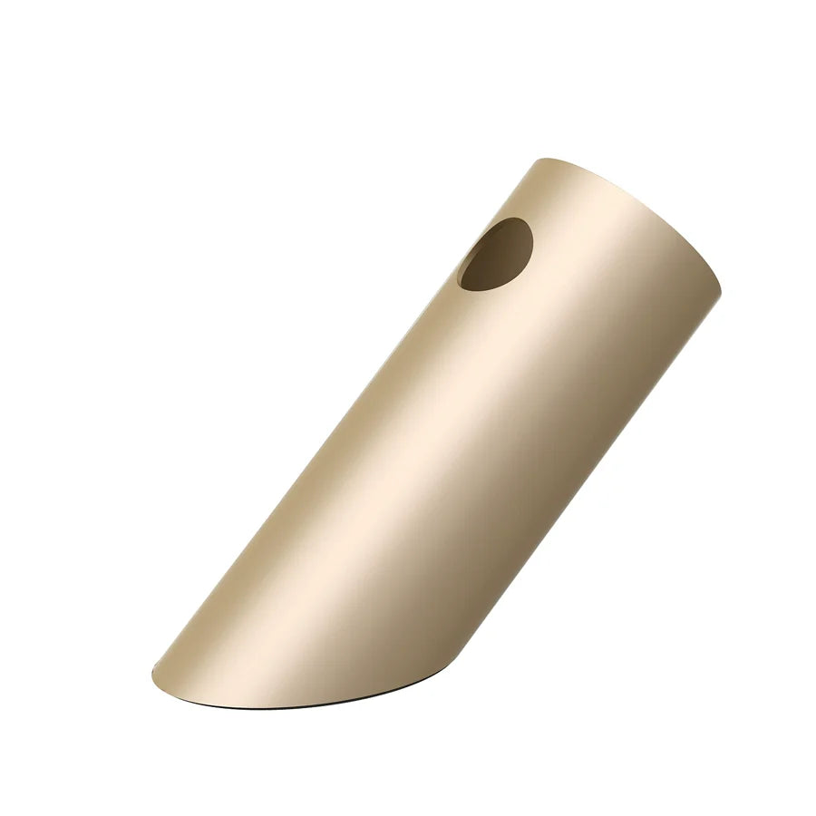 Tilted Aluminum Cylinder Pen Holder - Modern Desktop Organizer