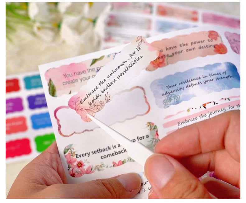 240 Sheets Motivational Inspirational Watercolor Stickers - TTpen