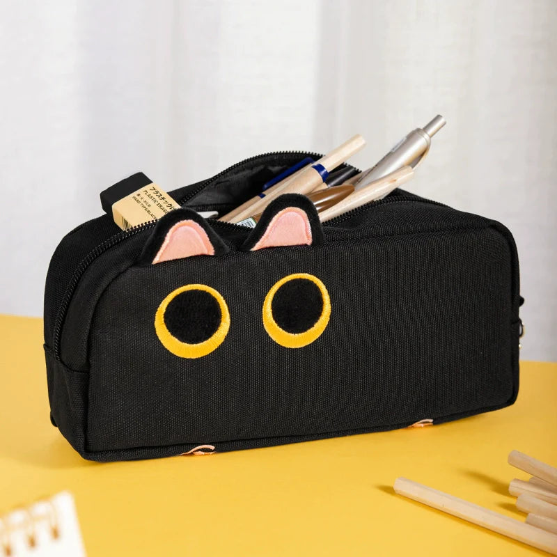3D Cat Large Capacity Pencil Case Pouch Organizer