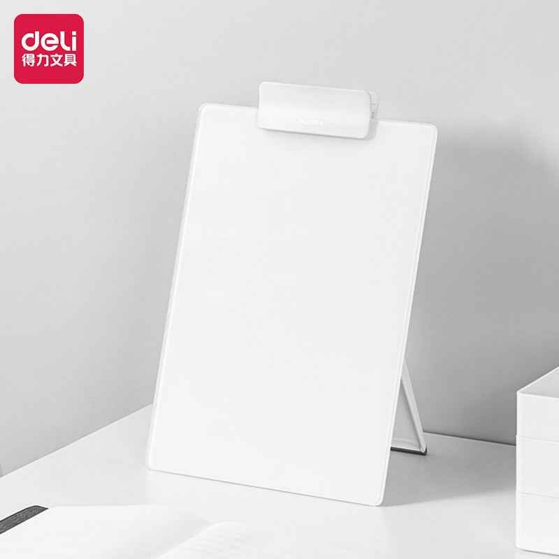 DELI NS125 Glass Desktop Whiteboard with Stand Storage Design - TTpen