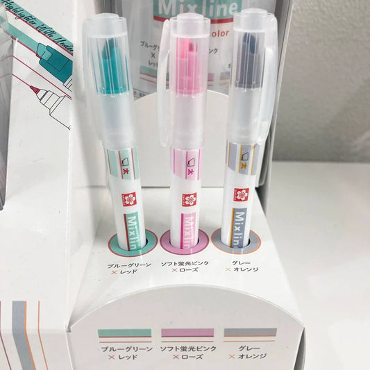 SAKURA Mixline Highlighter Marker Pens 3 Color Set