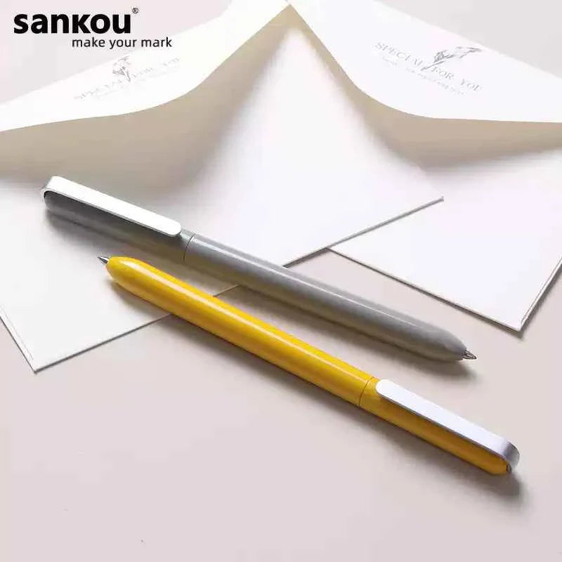 Sankou JZ19 Rotating Metal Ballpoint Pen 0.5mm Black Ink