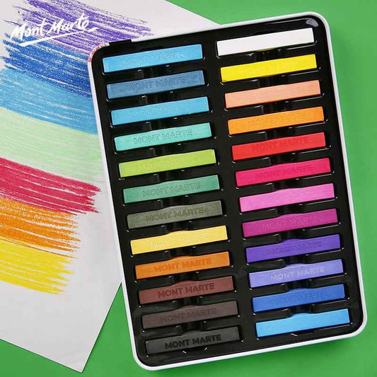 Mont Marte Soft Pastels in Tin Box Signature 24 Colours - TTpen