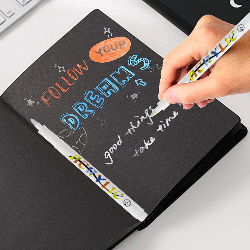 Moraandi 12/24 Acrylic Paint Marker Pens 2mm Medium Tip