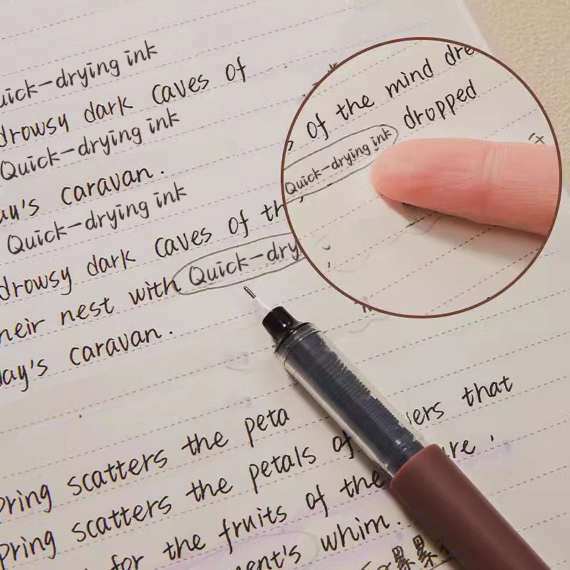 6-Pack Afternoon Tea Series Rollerball Pens 0.5mm Black Ink