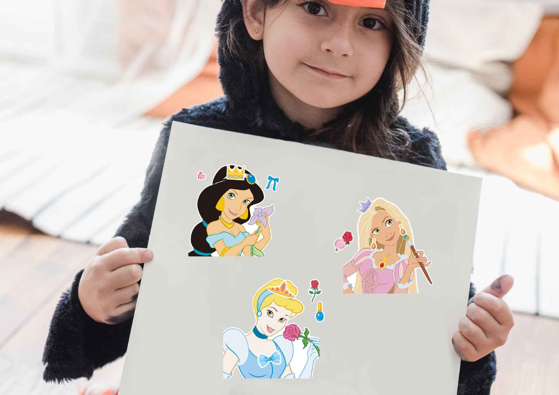 32Pcs Cartoon Princess Make a Face Stickers for Kids Girls - TTpen