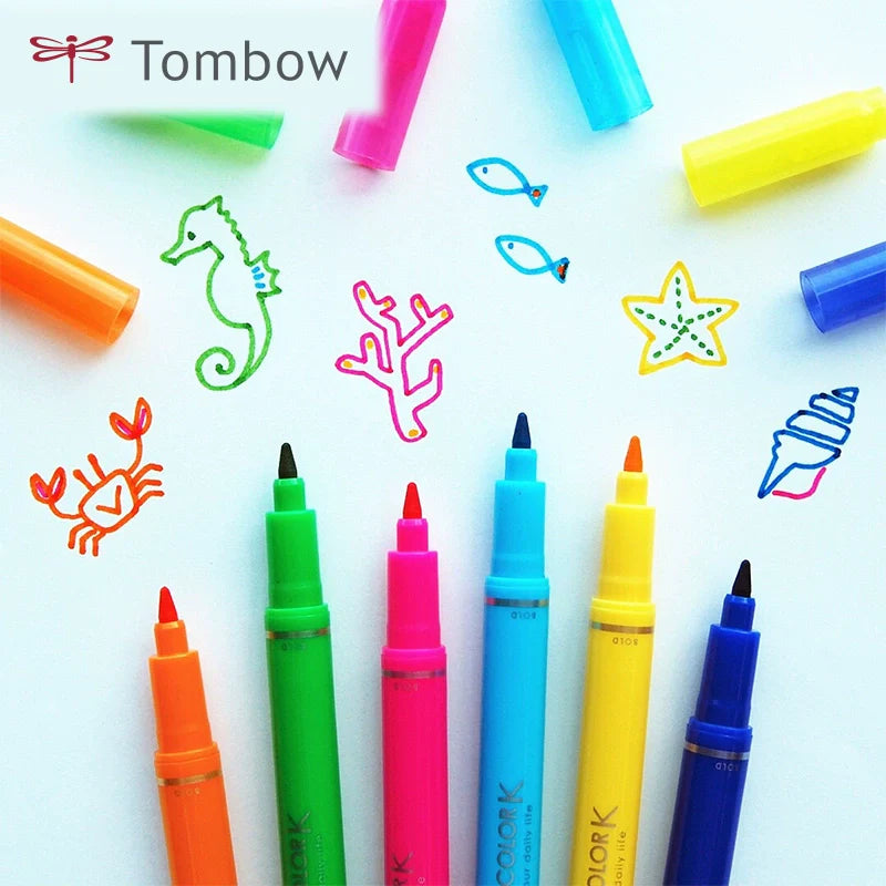 Tombow Play Color K Felt Tip Pen Set 6/12/24/36 Colors