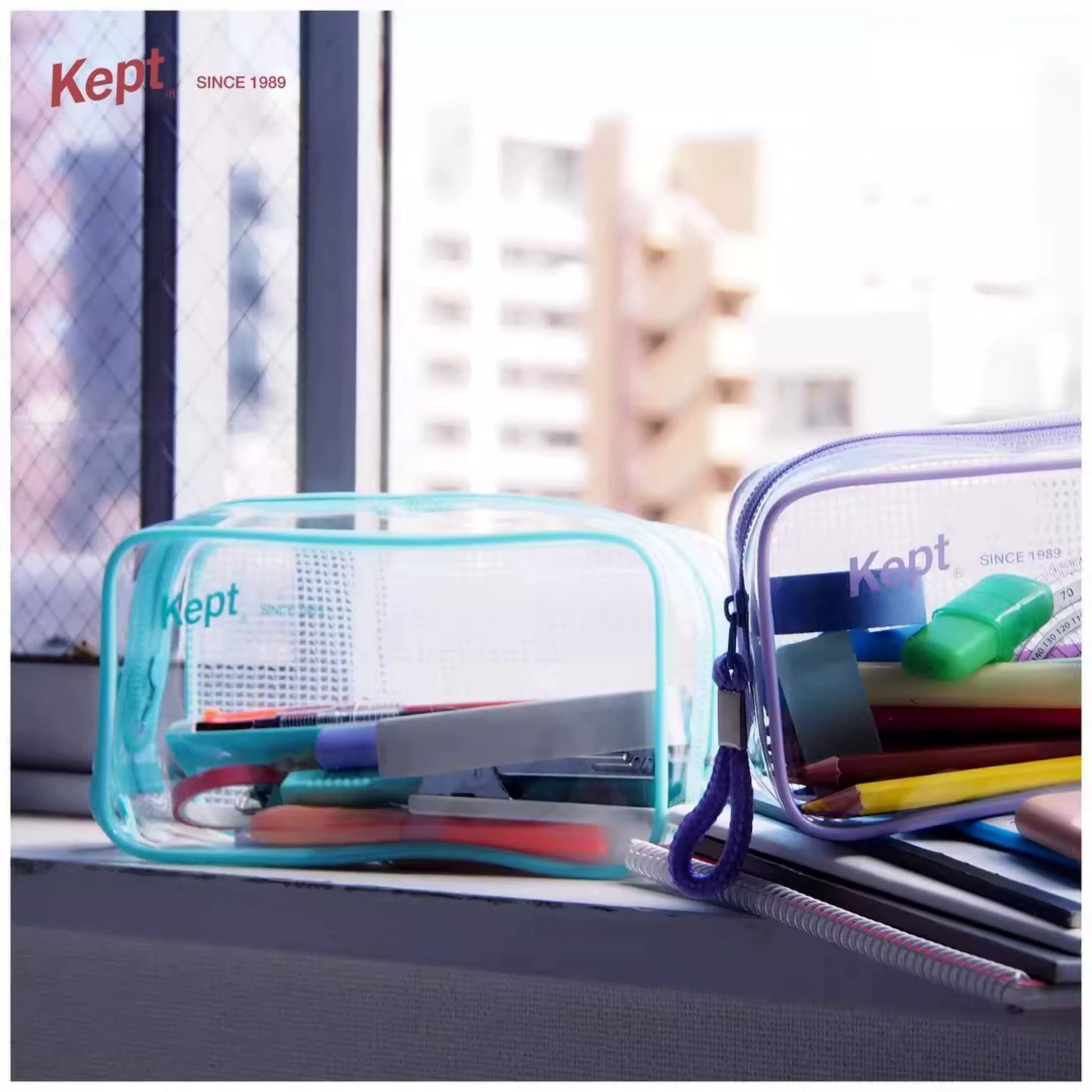 Kept Raymay Fujii Pencil Case, Clear Pen Pouch