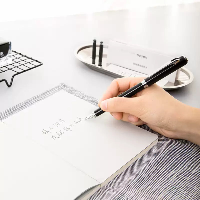 DELI Metheus All Metal Fountain Pen Fine Nib - TTpen