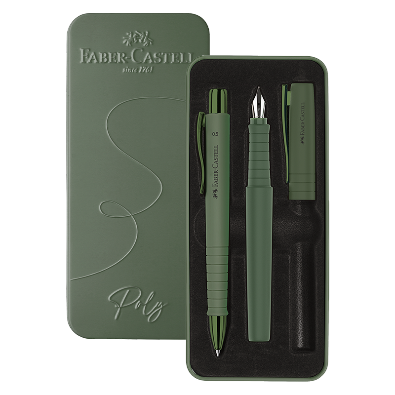 Faber-Castell Poly Pen Fountain and Ballpoint Pen Gift Set - TTpen