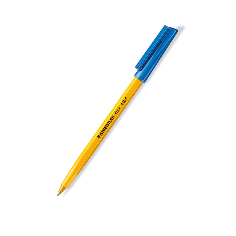 Staedtler Stick 430 F Ballpoint Pen 0.3mm Fine Point,10 Pack Blue
