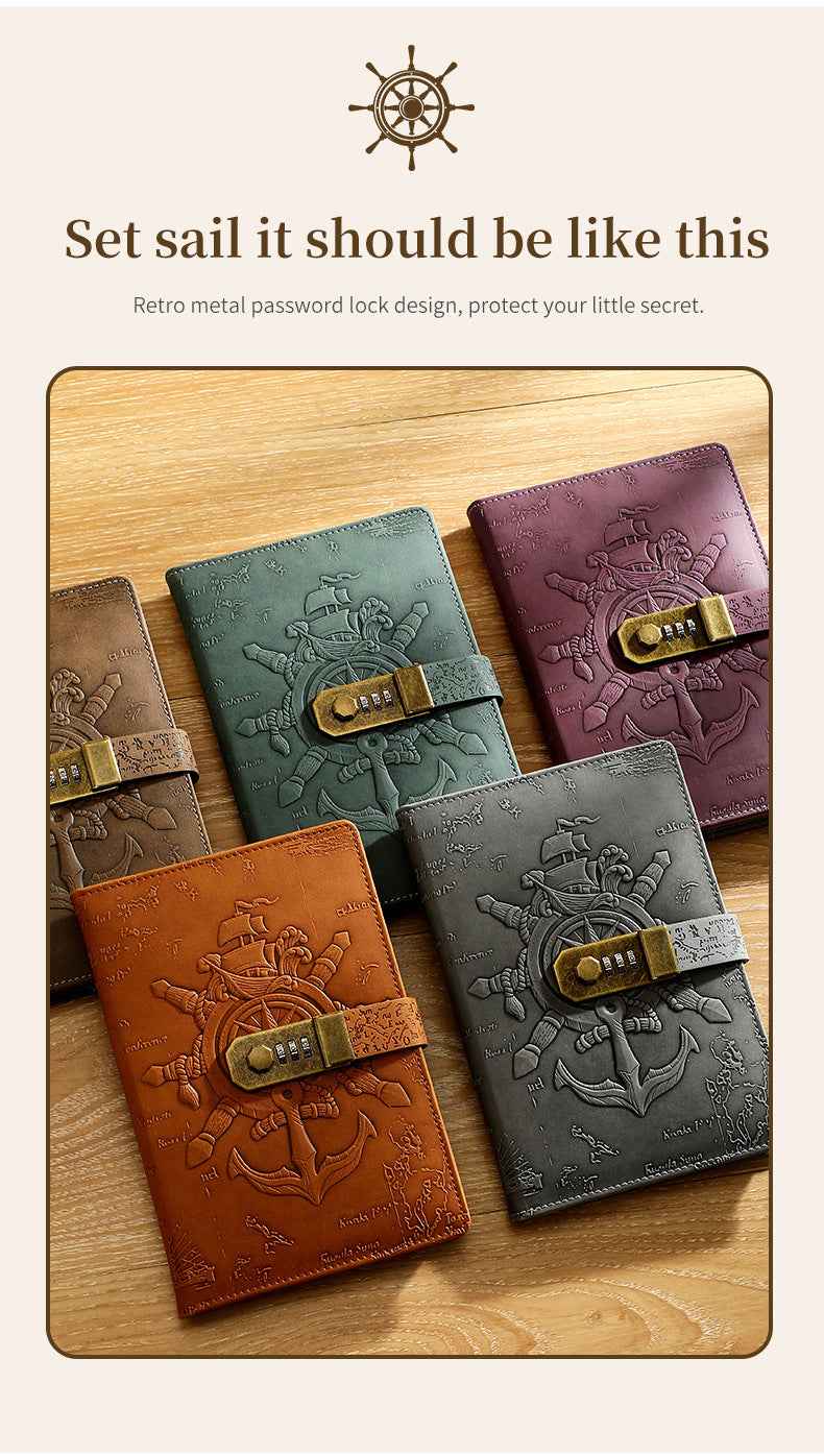 A5 Journal Retro Password Notebook Relief Sculpture - TTpen