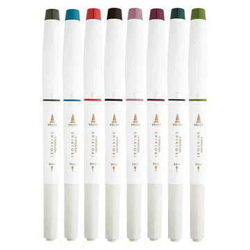 Sailor Shikiori Markers - Dual Tip - Water-Based Pen,Pack of 5