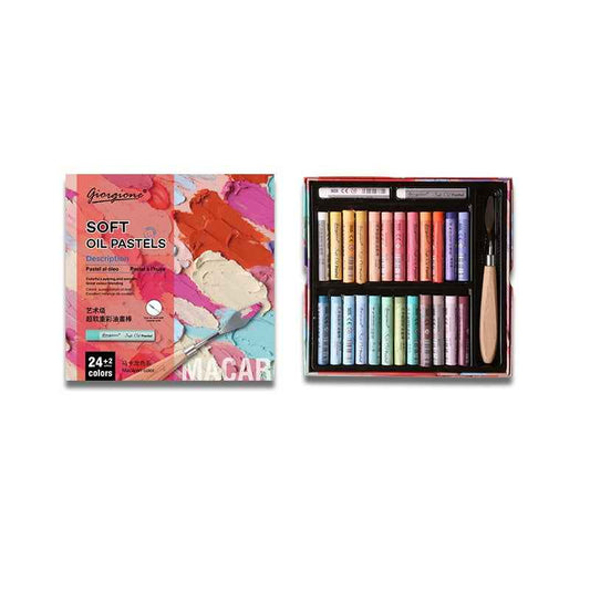 GIORGIONE Soft Oil Pastels for Artistis,24/36/48 Macaron Color - TTpen