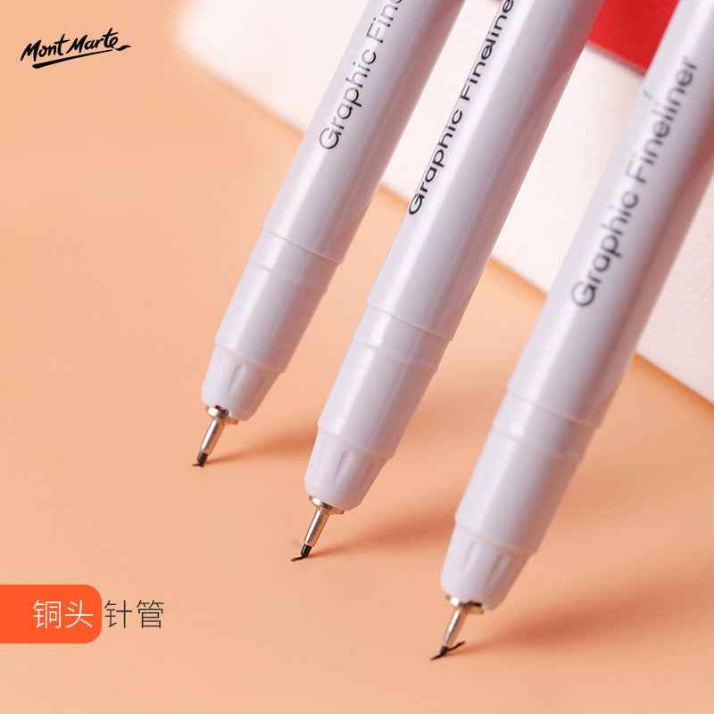 Mont Marte Premium Graphic Fineliners,7 Piece - TTpen