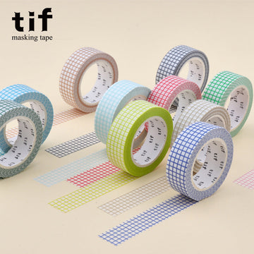 15mm Grid Washi Tape – 10m Per Roll 10 Pack
