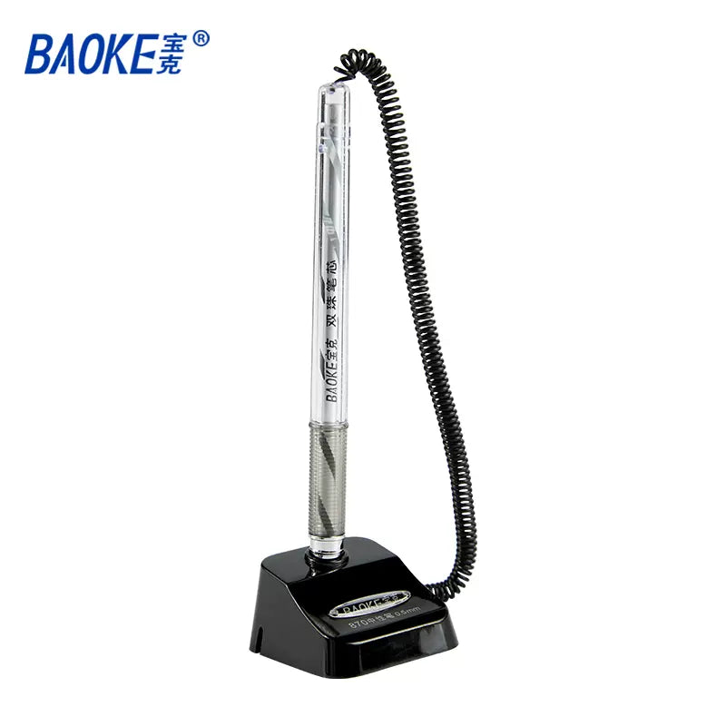 Baoke Fixed Desk Pen Pack of 4 0.5mm