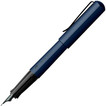 Faber Castell HEXO Fountain Pen, Blue/Black/Bronze/Silver White - TTpen