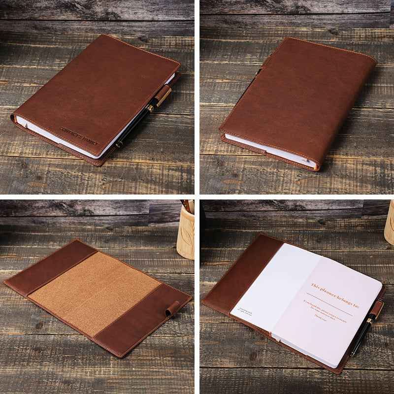 Leather Protective Cover Case for A5 Notebook Journal Planner
