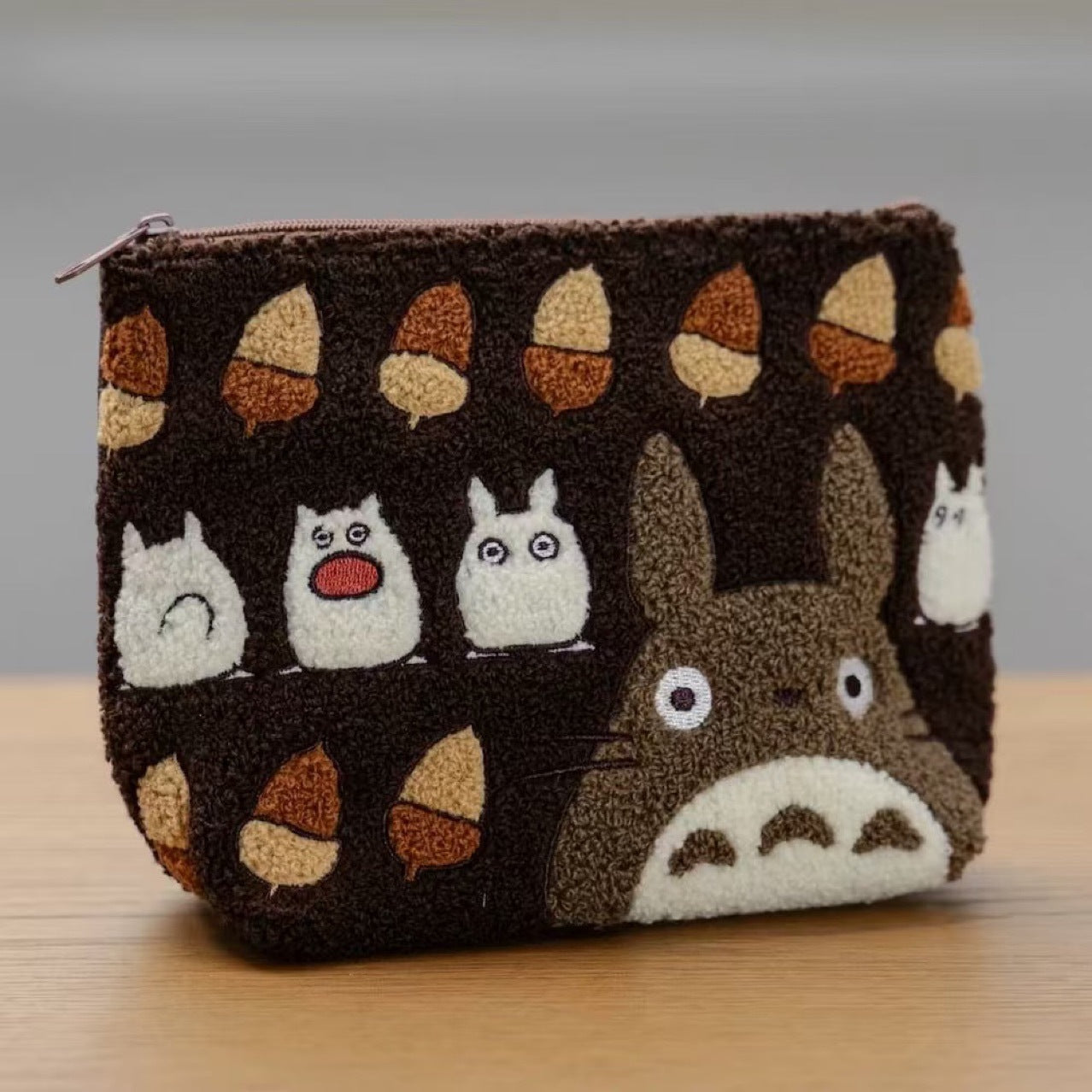 Cute Totoro Embroidered Coin Purse Small Item Storage Bag Makeup Pouch