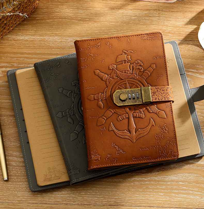A5 Journal Retro Password Notebook Relief Sculpture - TTpen