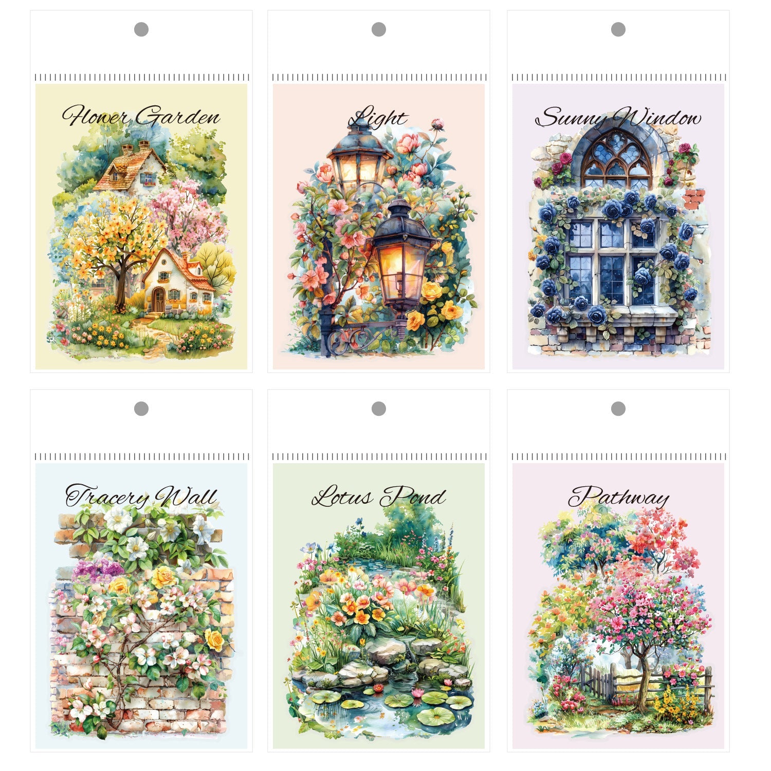 "Floral Springtime" PET Sticker Set 120 Sheets for DIY Projects & Crafting