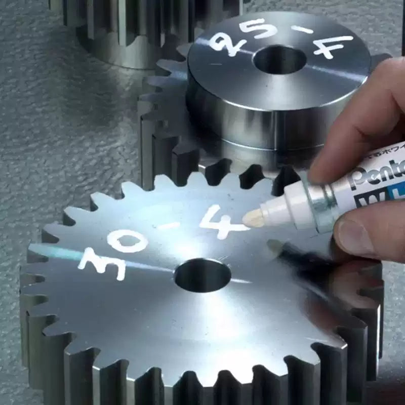 Pentel Permanent Marker, White, Fine Point, 1-Pack (100W-F/S/M)