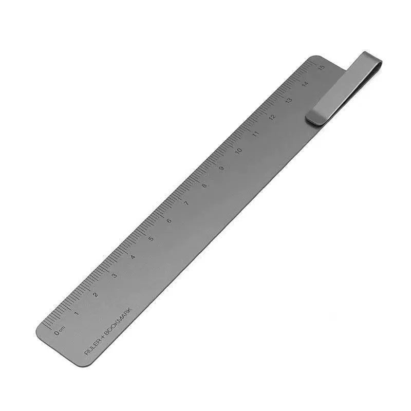 KACO 15CM Metal Ruler - Bookmark, Clamp & Student Tool