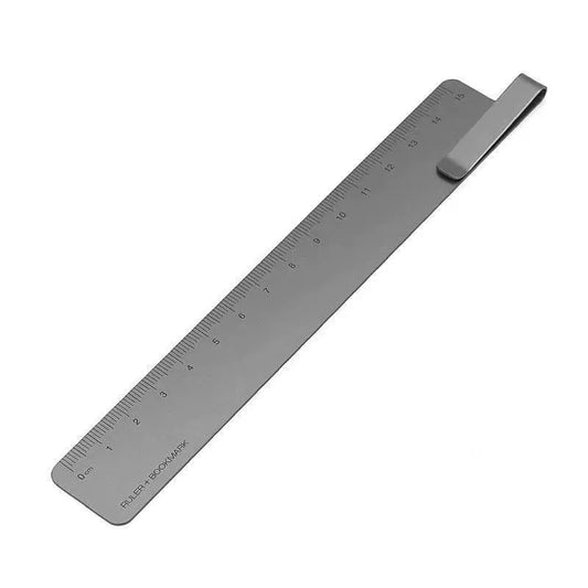 KACO 15CM Metal Ruler - Bookmark, Clamp & Student Tool