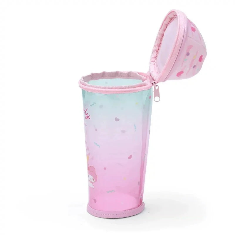 Sanrio Ice Cream Cup Pencil Case PVC Stationery Organizer