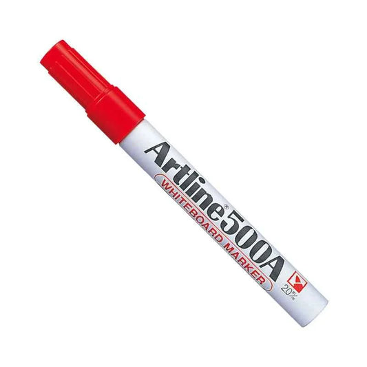 Artline 500A Whiteboard Markers | 2.0mm Bullet Tip | Low Odor 3 Pack