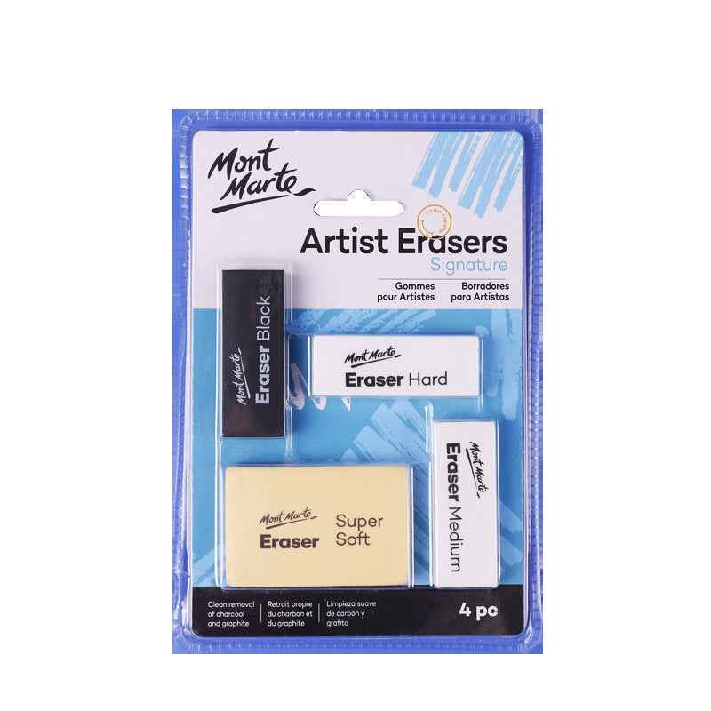 Mont Marte Artists Eraser Pack 4PCS - TTpen