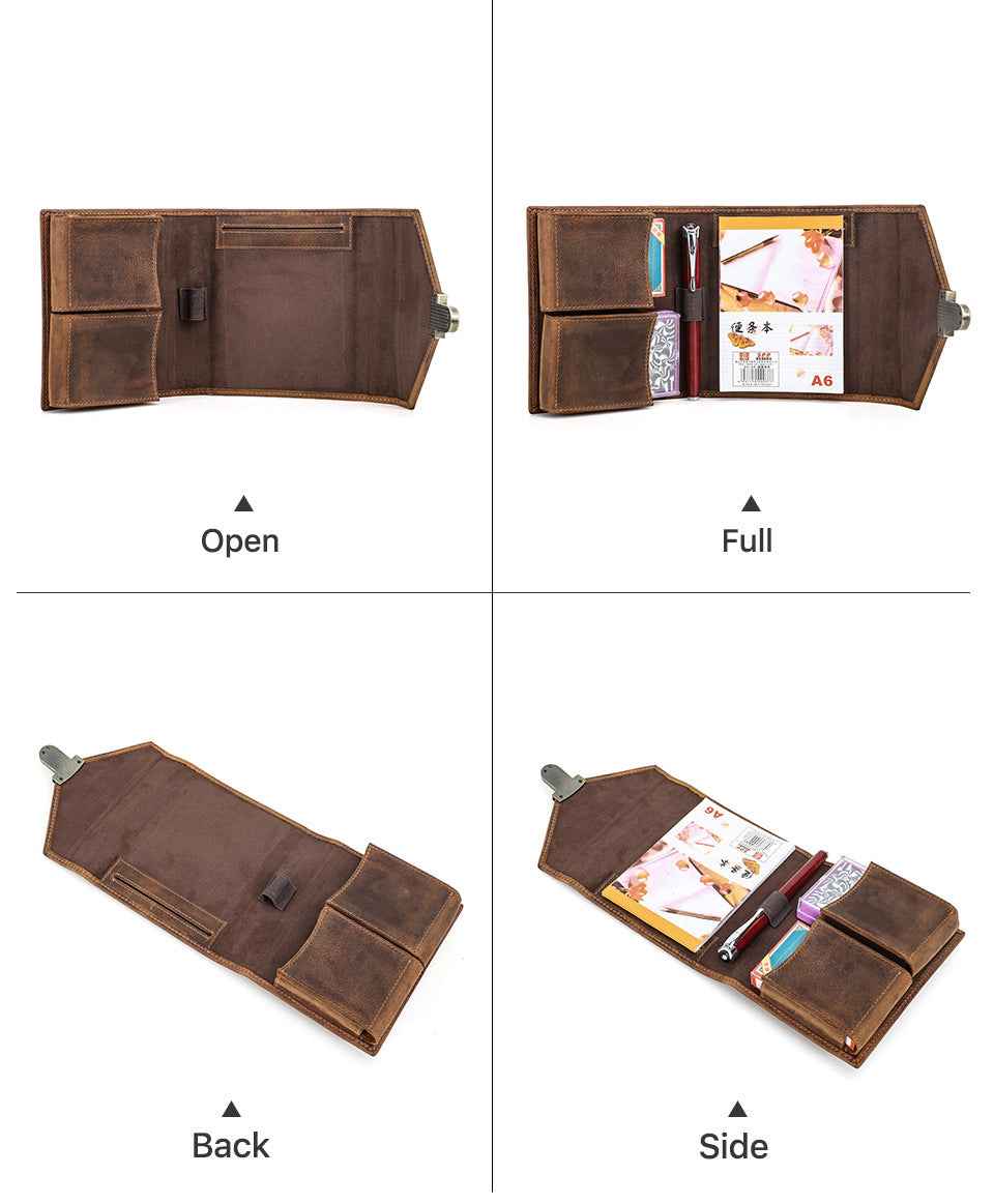 Double Deck Genuine Leather Playing Card Case/Holder