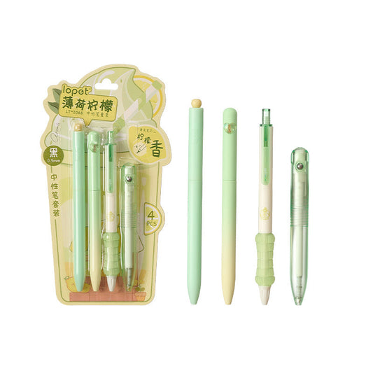 LOPET Fragrance Scented Click Gel Pen 0.5mm Black Ink 16 Pack