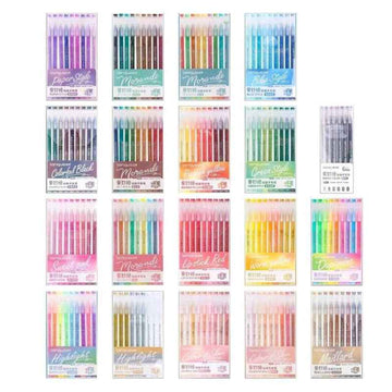 Languo Glitter Gel Pens 207 Color for Adult Coloring Journaling Drawing