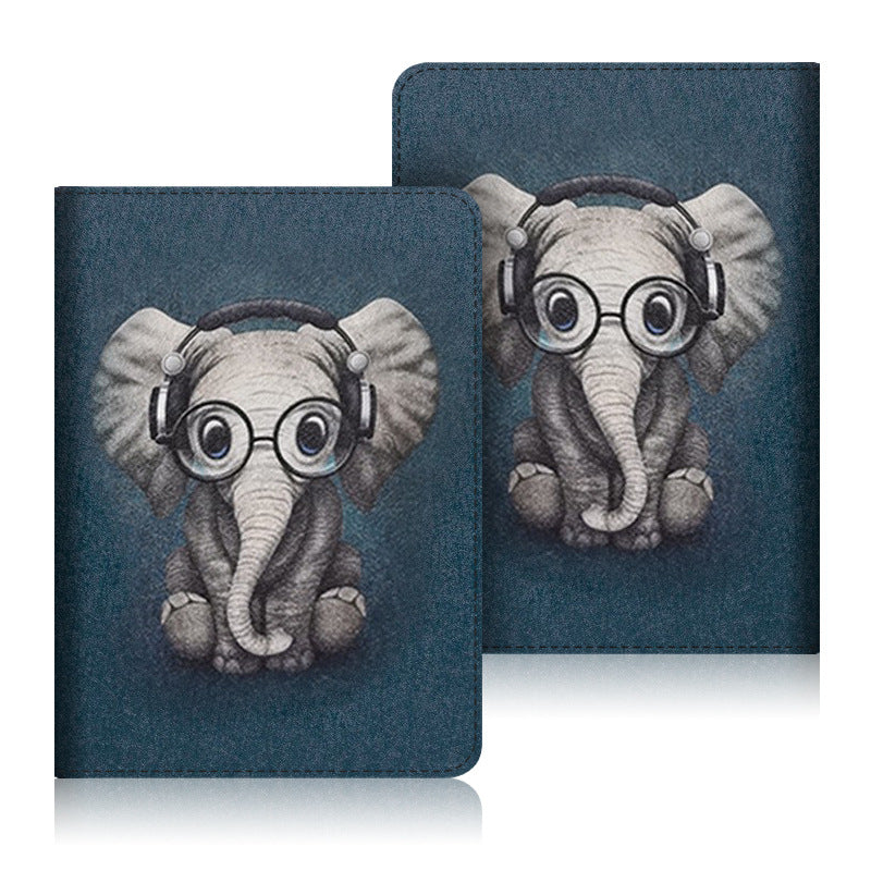 Kindle Paperwhite 11th 6.8 inch Case Cover with Stand Hand Strap Elephant