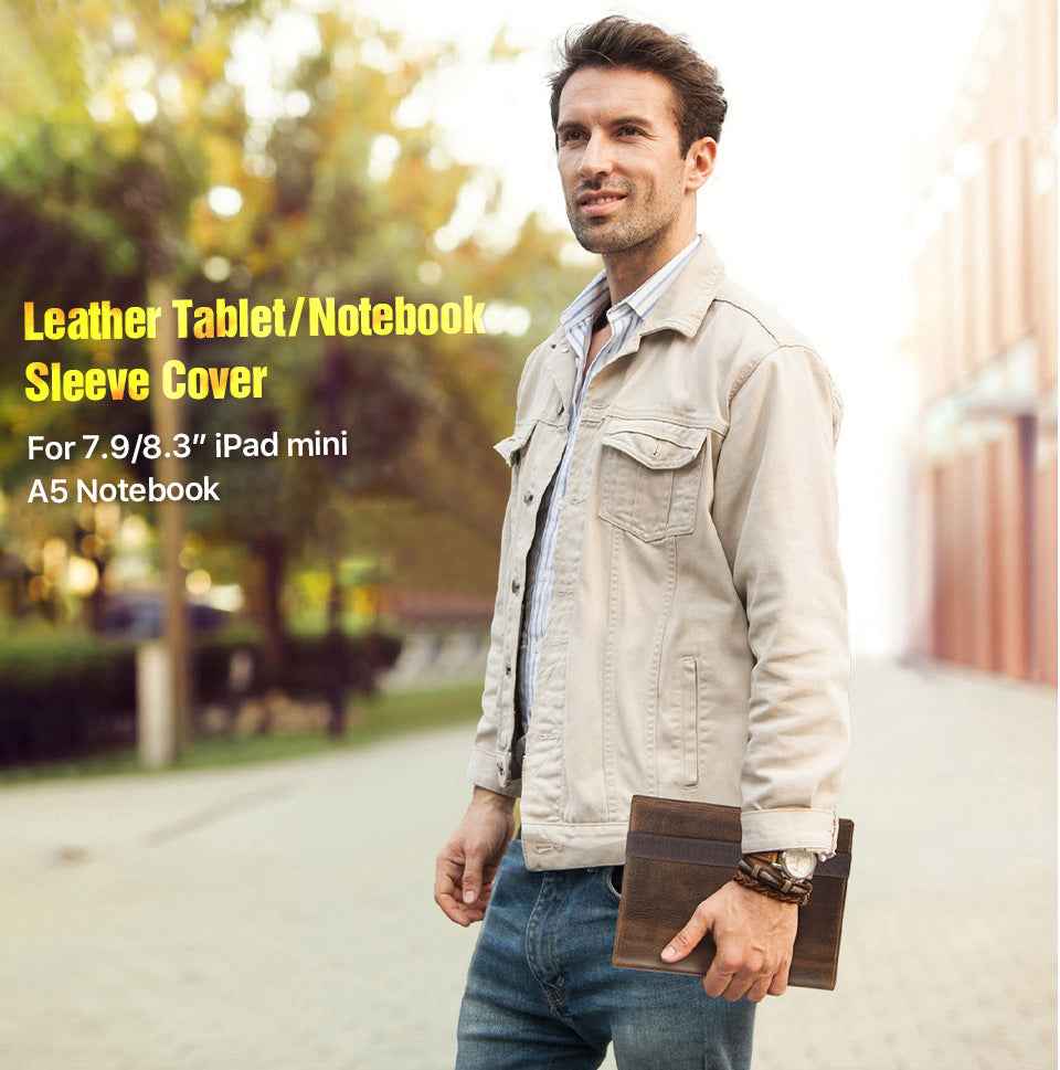 Handmade Vintage Leather A5 Business Padfolio Organizer