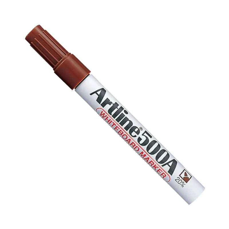 Artline 500A Whiteboard Markers | 2.0mm Bullet Tip | Low Odor 3 Pack